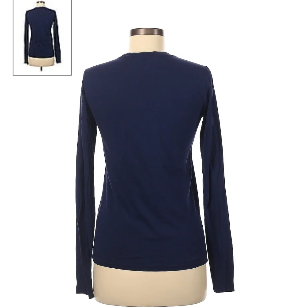 Ralph Lauren sport long sleeve t-shirt top navy - Picture 2 of 2